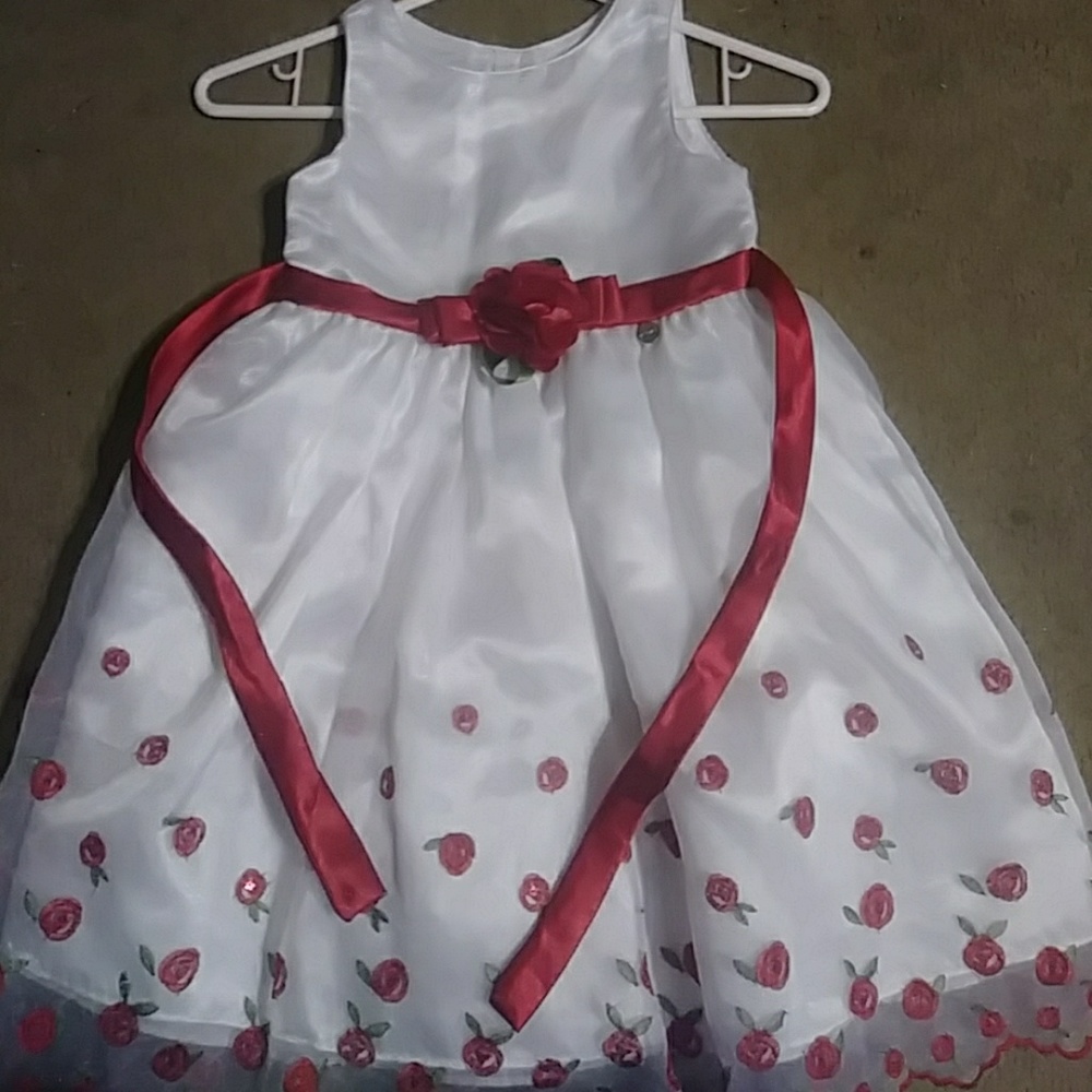 A white satin dress